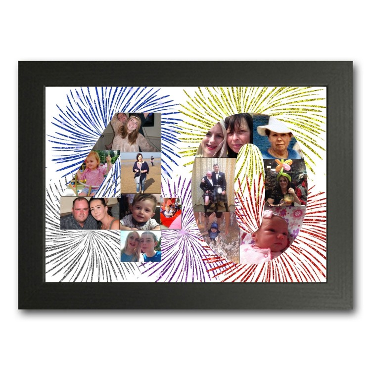 40th birthday photo collage maker